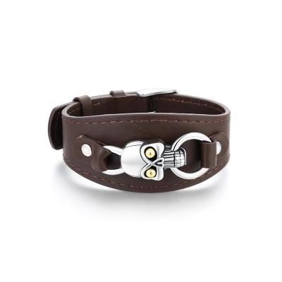 China Wholesale Luxury Adjustable Meteorite Genuine Leather Bracelet Hard for sale