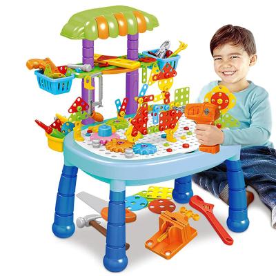 China Construction Toy 355 Piece Tool Tabletop Electric Screwdriver Plastic Education Toys Puzzle for sale