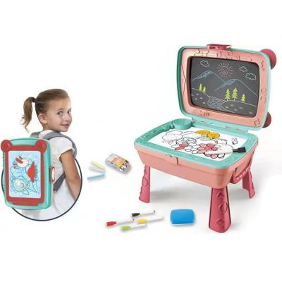 China Diy drawing 4 in 1 school bag packing educational toy diy drawing board for kids for sale