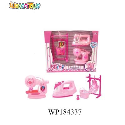 China Mini Battery Operated Wholesale Kids Toy Set Set Plastic Happy Playhouse Household Toy With Light for sale