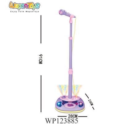 China With music and stand light plastic toy microphone musical instrument kids microphone with music and light for sale