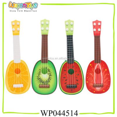 China For Children Mixed Items Musical Instrument New Design Cute Musical Guitar For Sale Plastic Fruit Guitar Toys for sale