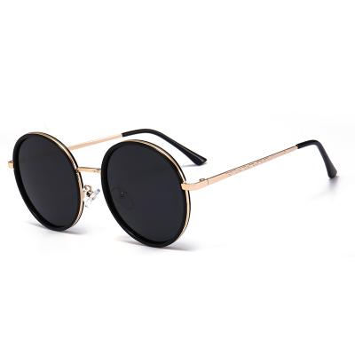 China 2019 New Eyewear Trade Fashion Round Eyewear Mirror Lens UV400 Sunglasses for sale