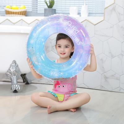 China Kids Child Glitter Glitter Tube Inflatable Ring Circle Pool for Swim Pool Party for sale