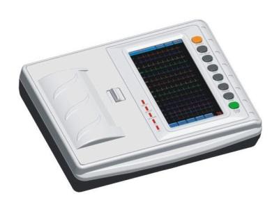 China Color Text Menu CE Touch Screen 6 Channel ECG Digital Electrocardiograph for sale