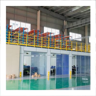 China Corrosion Protection Warehouse Storage Mezzanine Floor Deck Steel Racks for sale