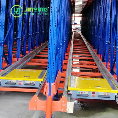 China Corrosion Protection Industrial Radio Shuttle Racking With Pallet Radio Shuttle Running Car for sale