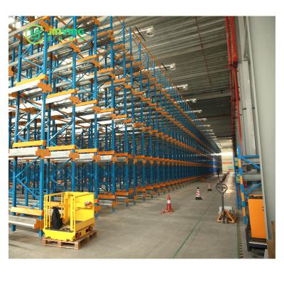 China Expert FIFO or FILO Jinying Wireless Shuttle Pallet Storage Racking System With Shuttle Trolley for sale