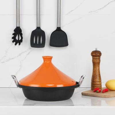 China Moroccan Hot Selling Viable Mini Non Stick Aluminum Tagine With Ceramic Dome for sale