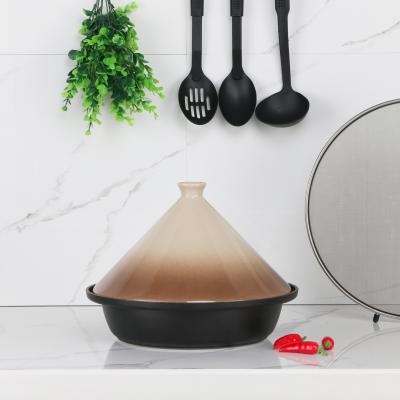 China Sustainable Traditional Unglazed Natural Moroccan Non Stick Pentole Tagine Ceramic Pot Tagine For Cooking for sale