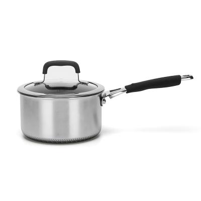 China Sustainable 304 Stainless Steel Small Pot Milk Pot Cookware Small Multifunctional Cooking Tableware for sale