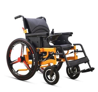 China New Design Steel Folding Electric Wheelchair for sale