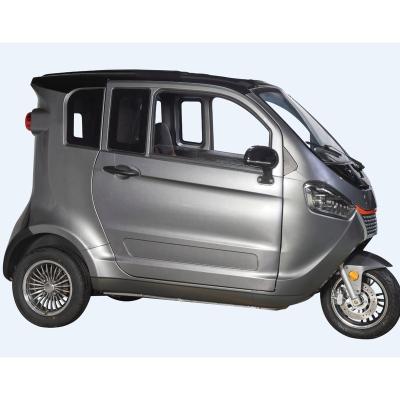 China Factory Wholesale Three Wheel Side Car Electric Passenger Flatbed Electric Tricycles With Steering Wheel for sale