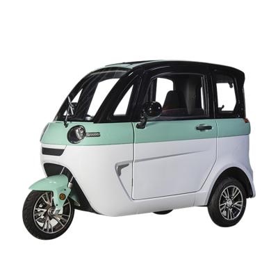 China Smart New Energy Top Quality Passenger 40km Three Wheel Electric Car Tricycle Best Price Eco-friendly Cabin Cargo Tricycle for sale