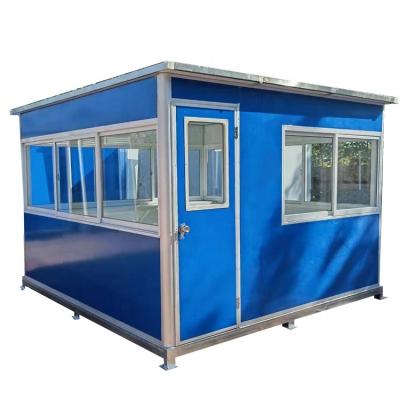 China Modern Design Outdoor Security House Security Portable Use Prefab Sentry Box Guard House for sale