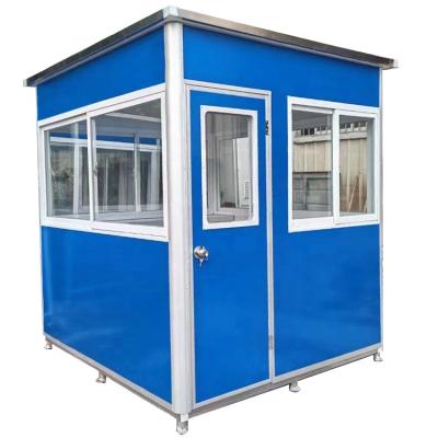 China Modern Low Cost Security Portable Sentry Post Movable Steel Cabin Outdoor House Outdoor for sale