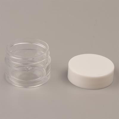 China Skin Care Cosmetic Containers 12g Cosmetic Packaging Plastic Cream Jar With Lid for sale