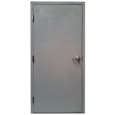 China American Fire Protection Standard Size UL Listed Fire Rated Steel Hollow Metal Commercial Door With Bar And Panic Push Glass for sale