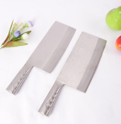 China Viable Hot Selling Kitchen Professional Chef's Knife Vegetable Meat Cleaver Knife With Wooden Handle for sale