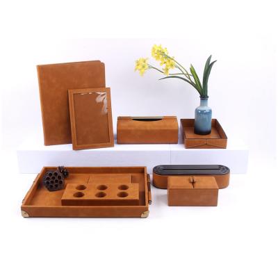 China PU Hotel Room Accessories Durable Original Hot-selling Material Luxury One-stop Hotel Supplies for sale