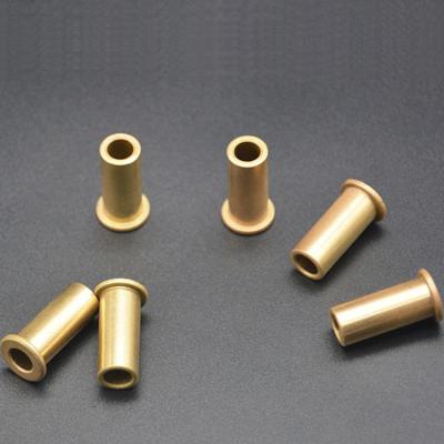 China High Strength Powder Sintered Metal Electric Motors Bronze Oil Containing Bushing for sale