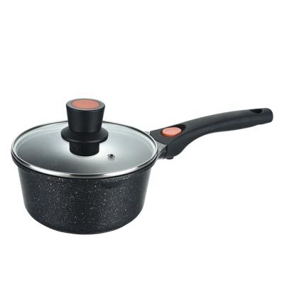 China Viable Forged Aluminum Sauce Pan Milk Pot Nonstick Soup Pot Milk Boiler Pot With Detachable Lid for sale