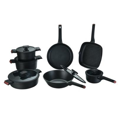 China Viable Boiling Pot Cookware Set Non Large Logo Kitchen Outdoor Room Food Stick Soup Pot Type for sale