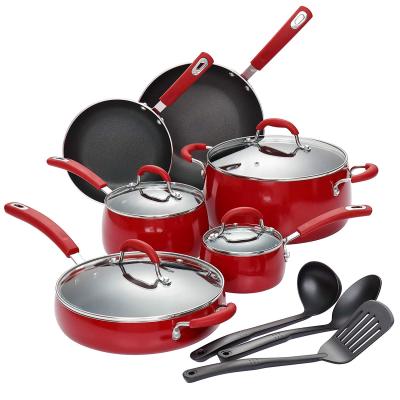 China Viable Boiling Pot Cookware Set Non Large Logo Kitchen Outdoor Room Food Stick Soup Pot Type for sale