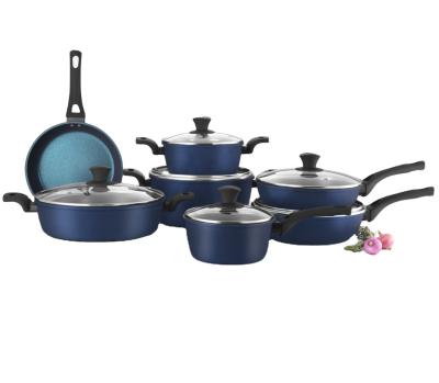 China Viable Boiling Pot Cookware Set Non Large Logo Kitchen Outdoor Room Food Stick Soup Pot Type for sale