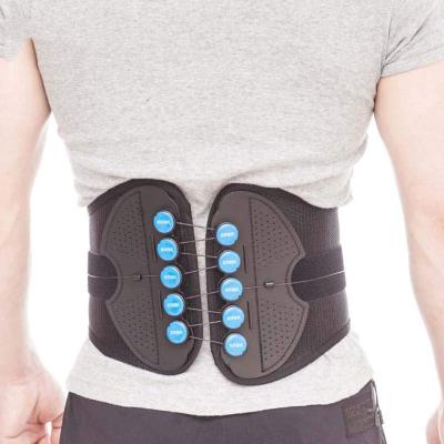 China Adult Back Support Brace for Lower Back Pain Relief Lumbar Support Belt with Reinforcing Springs and Dual Adjustment Straps for Men and Women for sale