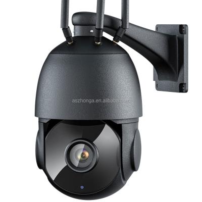 中国 Built-in Siren IP Auto Tracking Outdoor 5MP 4G Sim Card WIFI AI 30X Camera Wireless IR Two Way Audio 80m PTZ Speed ​​Dome CCTV Camhi 販売のため