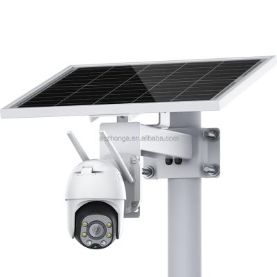 China 30W NIGHT VISION Solar Panel HD 2MP Security IP Network Camera 1080P 3G 4G SIM Card Outdoor PTZ Wireless CCTV Surveillance Cam for sale