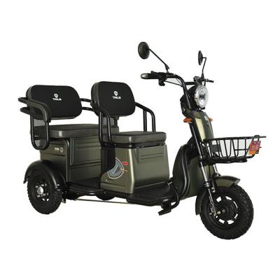 China Passenger and cargo electric tricycle electric motorcycle passenger tricycle with 3 seats for sale