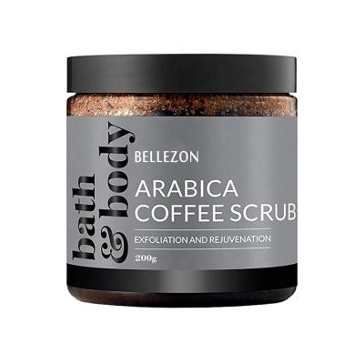 China Wholesale Private Label Arabica Coffee Sugar Body Scrub Exfoliator Organic for sale