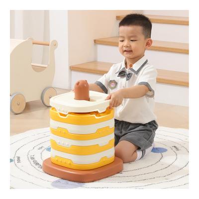 China Children's Educational Toys Stacking Balance Building Block Parent-child Home Interaction Stacking Luohan Puzzle Sensory Toys LY-GT020 for sale