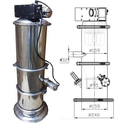 China Transport Pneumatic Vacuum Conveyor For Powder Granules Qvc Series for sale