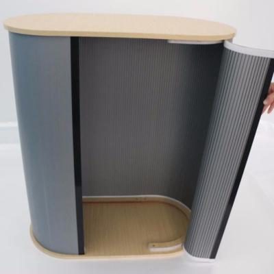 China Aluminum Plastic Hollow Panel E-Co Rectangle Promotion Pop Up Counter Display for sale