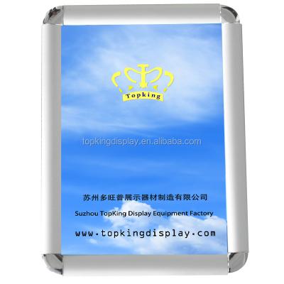 China Round corner/wholesale high quality aluminum picture frame trimmed corner photo any size for sale