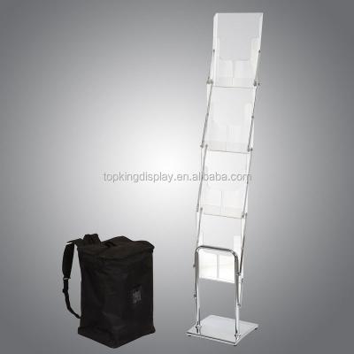 China A4 Display Catalog Shelf / Acrylic Literature Holders for sale