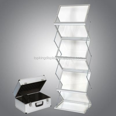 China Acrylic Folding Display Literature Rack , Brochure Rack For Exhibition for sale