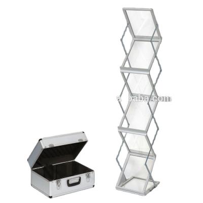 China Portable A3 A4 Display Brochure Holder, Acrylic Board Brochure Holder, Zigzag Brochure Holder for sale