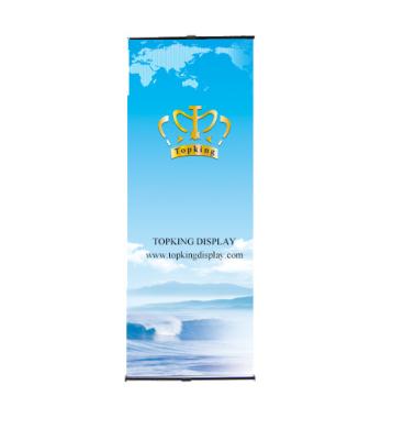 China Economical Silver Aluminum Advertising L Display / Exhibition Banner 60*160 Stand Up Customized Size for sale