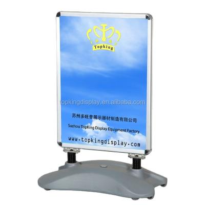 China Advertising Poster Board Stands Outdoor Display Stand Poster Holder With Water Base At High Quality for sale