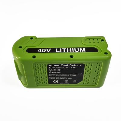 China Machine- 40 Volt Lawn Mower 3Ah Battery Rechargeable Replacement For Greenworks 29472 29462 Drill Akku Battery 3000mAh for sale