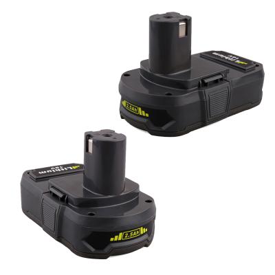 China Power Tools Wholesale Cordless P104 P105 P102 P103 Rechargeable Li-ion Battery Pack Suitable for Ryobi 18-Volt ONE+ 1.5Ah 2Ah 3Ah Akku Batte for sale