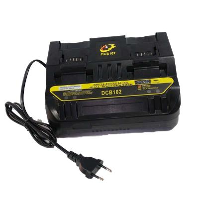 China PROFESSIONAL lithium ion charge 12V 14.4V 18V charger 4A output universal dual port replacement dewalt dcb102 fast charging station for sale