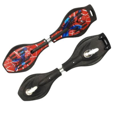 China YOBANG Spider man design ripstick waveboard two wheel skateboard for children toys for sale