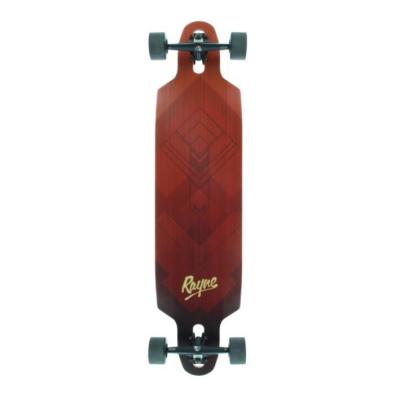 China Rayne Crush Firm Flex Red mancha el monopatín completo de Longboard - 9,5