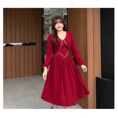 China 2021 new wear women big size women's red OEM dress breathable spring fat catties MM200 for sale