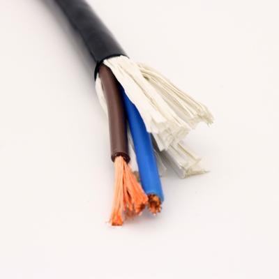 China 2 core/3 core PVC insulated underground electrical flexible square electrical wire coated copper wire 1/1.5/2.5/4/6mm for sale